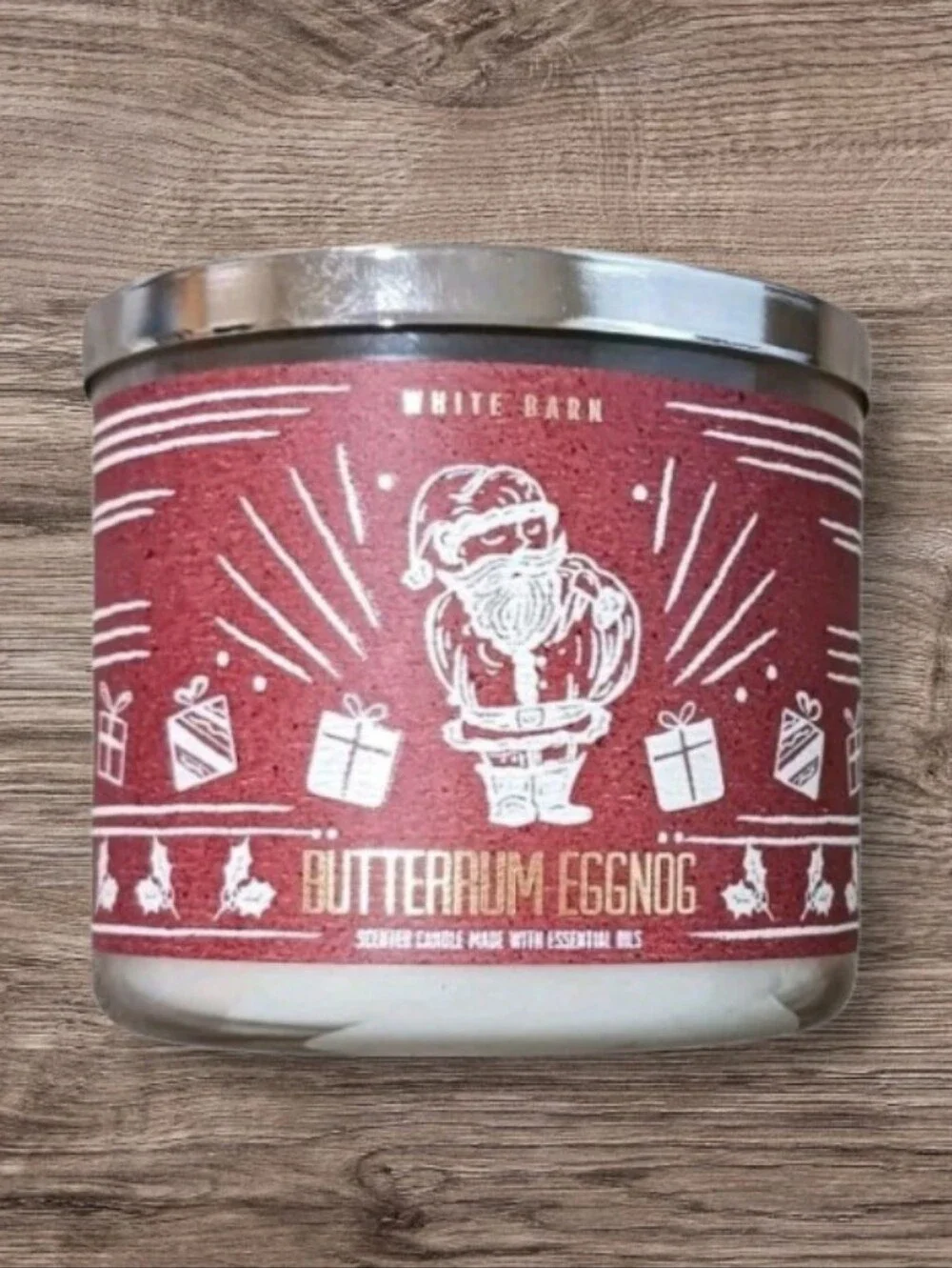 Bath & Body Works Butterrum Eggnog 3-wick Candle